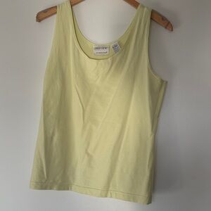 Preview International Pale Yellow Scoop Neck Tank